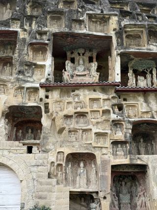 Thousand Buddha Cliff in Guangyuan, Sichuan
