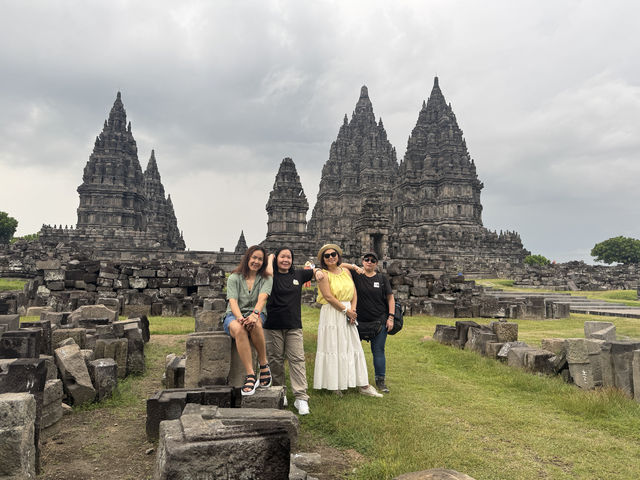 Twilight Tales at Prambanan: A Cloudy Evening Among Ancient Stones