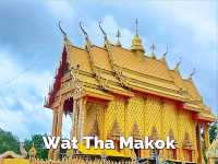 วัดท่ามะกอก อุโบสถเรือนารายณ์ทรงสุบรรณสีทอง