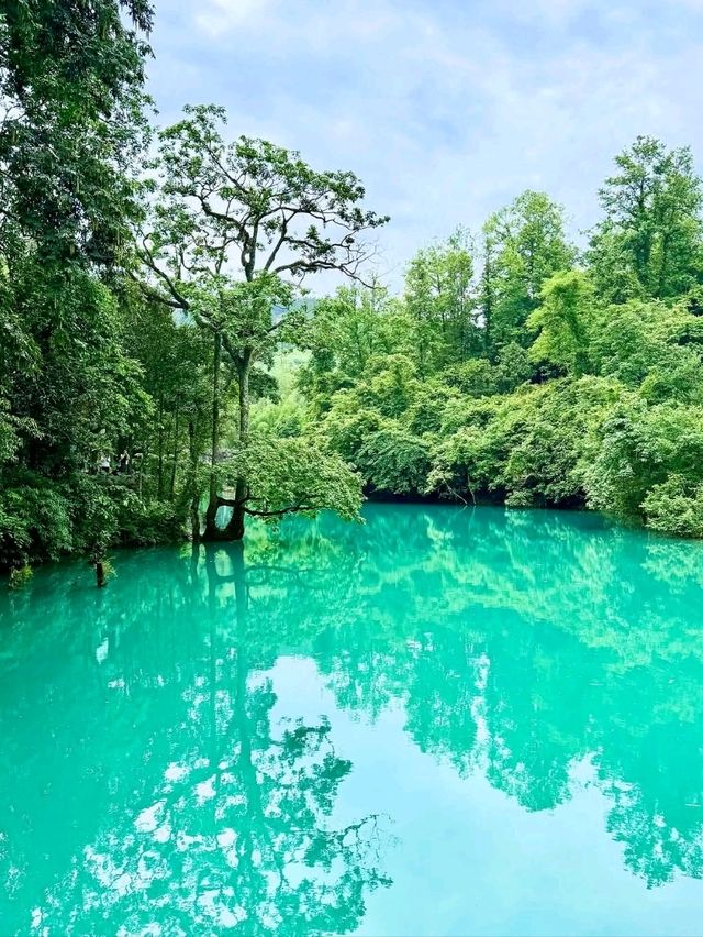 Lush Trails and Fairy Bridges at Xiaoqikong Scenic Area