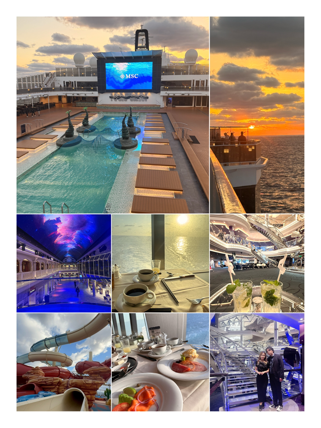 "MSC Bellissima" Tokyo → Shanghai, 3-night, 4-day Positioning Cruise 🛳️✨

Are you familiar with "Positioning Cruises"?

Many people imagine cruises as stopping at ports of call and returning to the departure point, but "Positioning Cruises" are actually one-way trips from the departure point to the destination. These cruises operate on a route tailored to the ship's movement, carrying passengers along the way. 🛳️✨

[Advantages of Positioning Cruises]
・Lower cruise fares (due to the ship's route)
・Enjoy the ship without disembarking
・Relatively relaxed pace
・Food and service are almost the same as regular cruises
・Often with fewer passengers

[Disadvantages of Positioning Cruises]
・Some positioning cruises do not make port calls, making them unsuitable for those who want to tour multiple ports
・Departure and arrival points are different
・Cannot disembark midway
・Very rarely, the number of passengers can be too small, making it feel lonely

Previously When I took a cruise with port calls, disembarking and getting around took so much time that I felt rushed and exhausted (and tired 😂), so since then I've always chosen "positioning cruises" ✨

Personally, I prefer to relax on the ship without port calls, but I think "positioning cruises" might be a good fit for some people and not for others 😊✨

【For those taking the MSC Bellissima for the first time…】

✨Points to know before boarding✨

・The ship is quite large, so it's a good idea to check the location of your cabin, restaurants, theater, etc. beforehand!

・You'll be doing a lot of walking on board, so comfortable shoes are recommended!

・Allow plenty of time on port call days!

・Check and book onboard events and shows after boarding!

・Enjoy the dress code!

・It's convenient to pack things you'll need on board in a small bag that you can easily access!

・If you try to cram too much into your schedule with the idea of ​​"Let's enjoy everything!", you'll end up with a hectic trip like in the video 🤭 lol

Spending time just gazing at the sea without doing anything is also wonderful! I hope this video will be helpful for those planning to board the MSC Bellissima ♡

#MSCBellissima
#cruisetrip
#mscbellissima
#cruisetravel