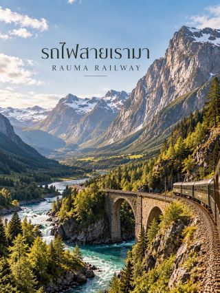 🚂 EP.4 | Rauma Railway — นอร์เวย์ 🇳🇴
รถไฟสายภูเขา จากฟยอร์ดสู่กำแพงหินยักษ์ 🏔️🚆

ถ้า Flåm Railway คือเส้นทางที่เต็มไปด้วยน้ำตก
Rauma Railway คือเส้นทางที่พาเราเข้าไปกลางหุบเขาและภูเขาสูงแบบเต็มตา 🌲🏔️

เส้นทางรถไฟยาวประมาณ 114 กม. เชื่อมระหว่าง Dombås – Åndalsnes ใช้เวลาเดินทางราว 1 ชั่วโมงครึ่ง และวิ่งผ่านหุบเขา Romsdalen ซึ่งเป็นหนึ่งในภูมิประเทศที่โดดเด่นที่สุดของนอร์เวย์

ระหว่างทางมีไฮไลต์ที่ไม่ควรพลาด 👇

🌿 Romsdalen Valley
หุบเขาขนาดใหญ่ที่มีแม่น้ำ Rauma สีเขียวมรกตไหลผ่าน

🌉 Kylling Bridge
สะพานรถไฟหินที่โดดเด่นเหนือแม่น้ำประมาณ 60 เมตร เป็นหนึ่งในภาพจำของเส้นทางนี้

💦 Vermafossen
น้ำตกขนาดใหญ่ใกล้ Kylling Bridge ที่ไหลลงจากหน้าผาสูง

🏔️ Trollveggen
กำแพงหินแนวตั้งขนาดมหึมาสูงกว่า 1,100 เมตร เป็นหนึ่งในจุดเด่นของ Romsdalen

🚆 จาก Dombås รถไฟยังเชื่อมต่อกับ Dovre Railway ทำให้สามารถเดินทางต่อไปยัง Oslo หรือ Trondheim ได้

เส้นทางนี้อาจไม่ได้ยาวที่สุด
แต่สิ่งที่น่าจดจำคือ ภูมิประเทศที่เปลี่ยนไปตลอดทาง จากพื้นที่ภูเขาสูง ผ่านหมู่บ้านเล็ก ๆ ลงสู่หุบเขา ก่อนมาถึง Åndalsnes เมืองเล็ก ๆ ริมฟยอร์ดที่รายล้อมด้วยภูเขาสูง 🏔️💙

📍 Rauma Railway, Norway
🚆 Dombås → Åndalsnes
📏 ประมาณ 114 กม.

ข้อมูลเส้นทางและสถานที่อ้างอิงจาก Visit Norway และข้อมูลการเดินรถที่เผยแพร่ในปี 2026 (Visit Norway)

#RaumaRailway #Norway #ScenicTrain #เที่ยวประเทศนอร์เวย์