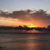 Golden sunsets at Golden Bay in Malta 