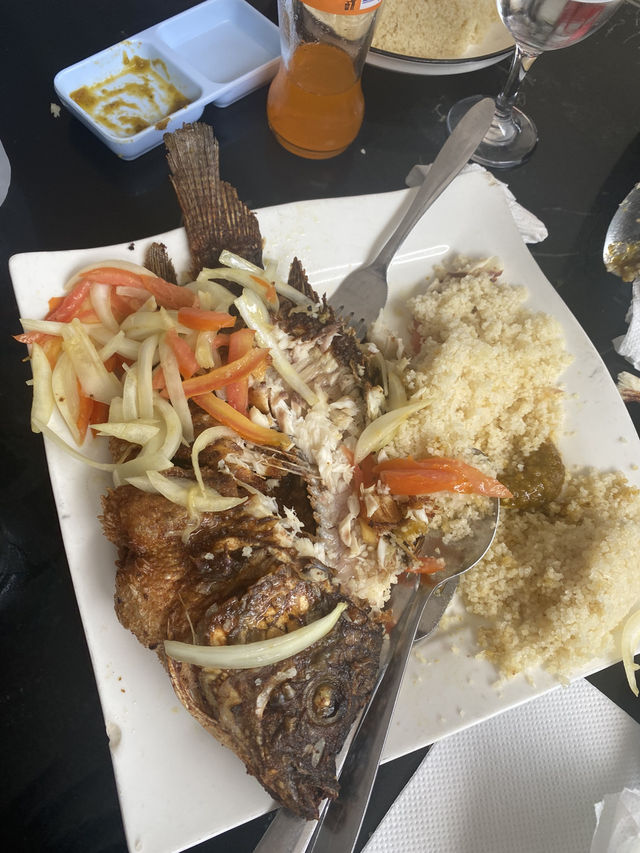 Abidjan Acheke at the airport 