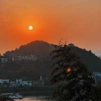 Beautiful ancient Chinese town 