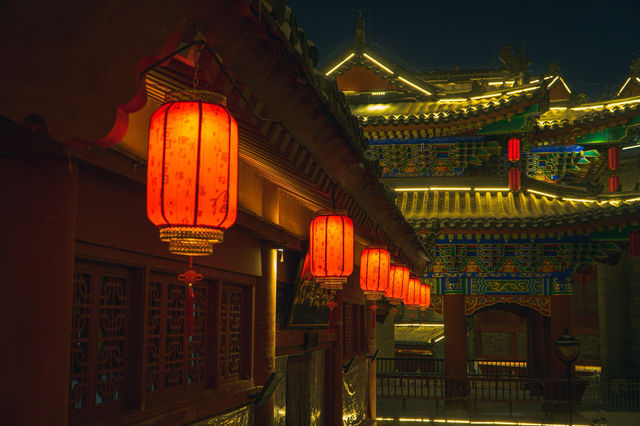 吉林這動漫感的夜景，一秒帶你穿越回古代