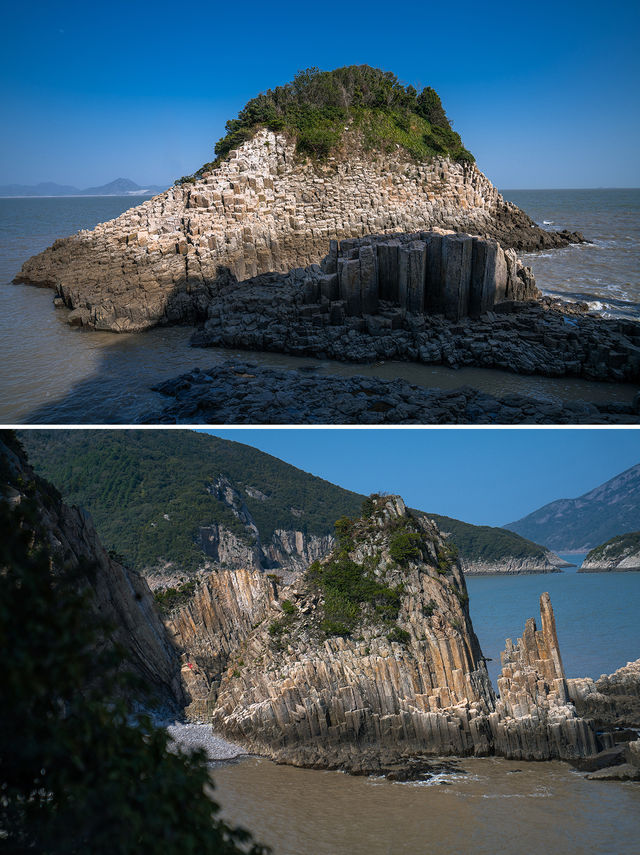 浙江一處奇景，千萬根巨石插在海面，世界罕見