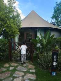 二刷忆村 被湖泊草坪包圍的全景帳篷房