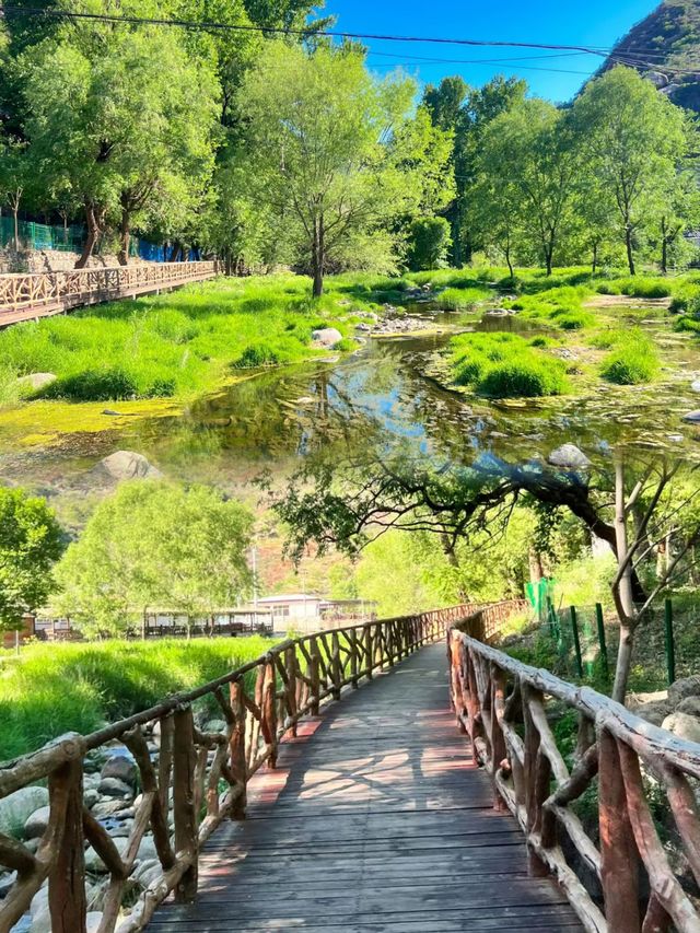 京郊玩水露營的免費綠色氧吧神堂峪風景區