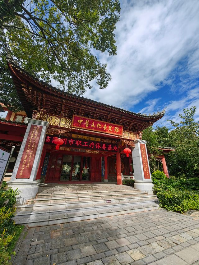 AAAA景區公園中醫藥博物館大花園。