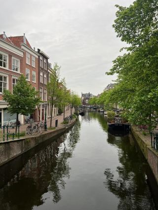 Leiden, the old Dutch city on the water. 