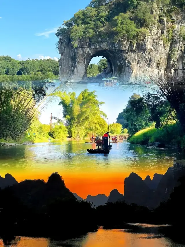 Encountering Guilin's Sunset: Stepping into an Orange Dream