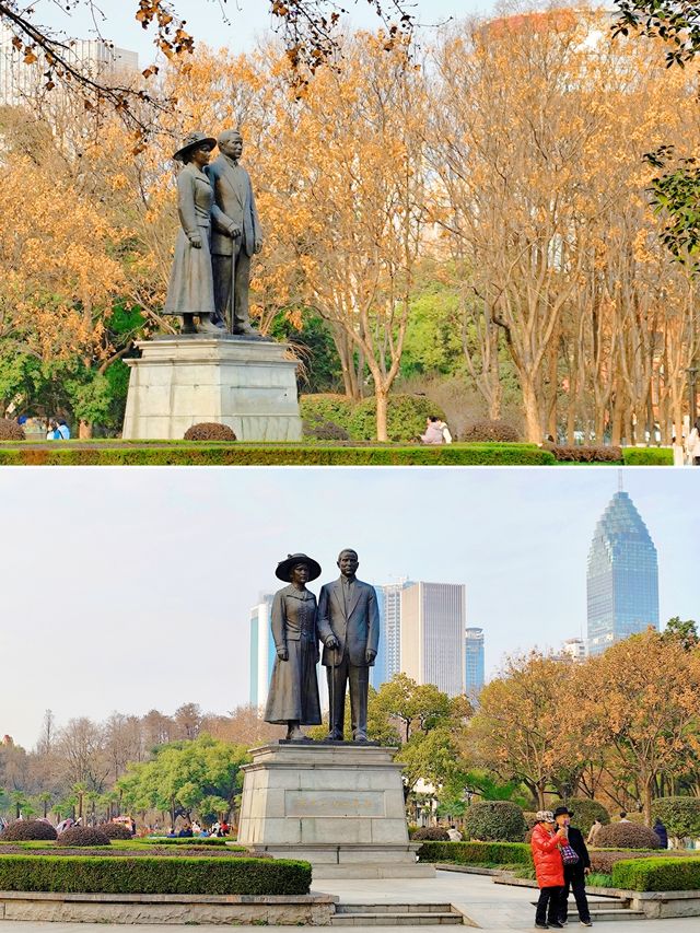 武漢寶藏公園，既有湖泊環繞又有亭台樓閣