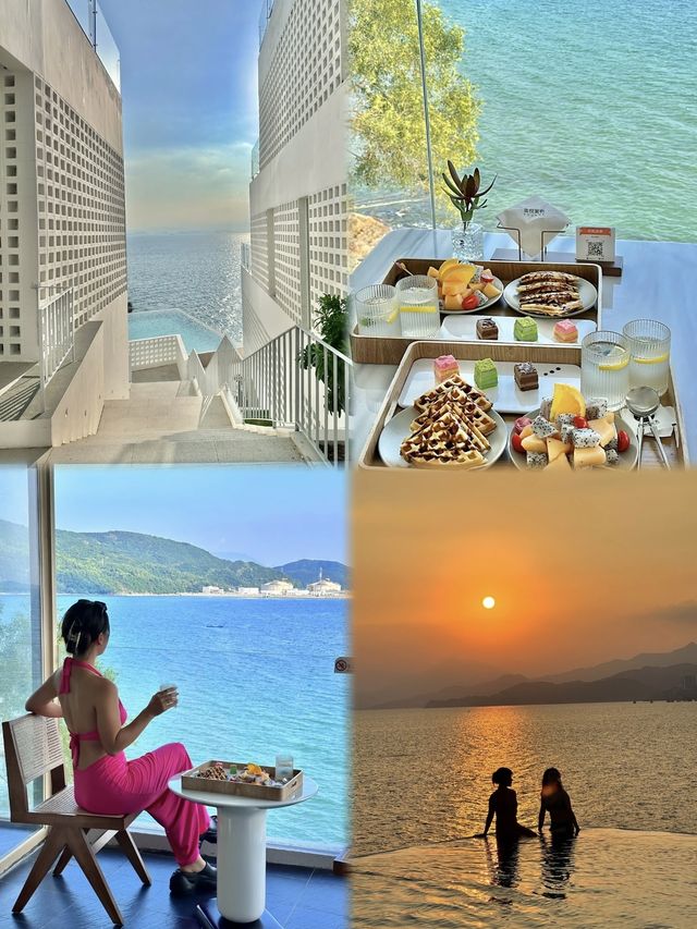 深圳新開，海邊礁石上的浪漫度假酒店~