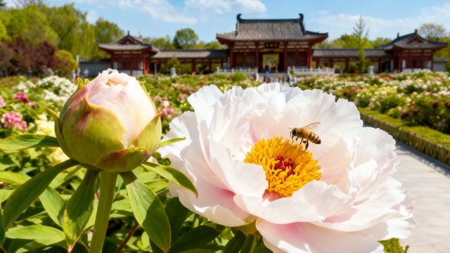 古台聽戲·園林雅韻​. 竹徑通幽·清暑閒亭