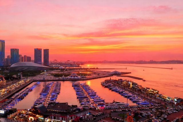 大連東港：落日餘暉下的浪漫之約，還有更多驚喜等你發現