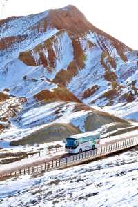 天梯山石窟首場雪,仙境美照刷屏冬日朋友圈