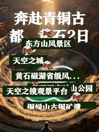 青銅の古都へ赴く、黄石2日間の旅、仙島湖＋鉱山公園ワンストップ観光