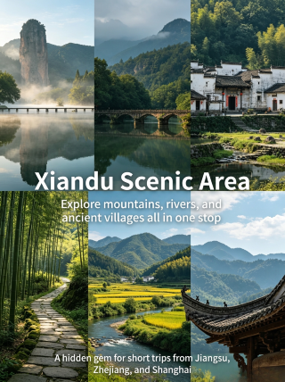 Weekend getaways in the Yangtze River Delta | Xiandu landscapes, an ink-wash painting of Jiangnan you'll fall in love with at first sight