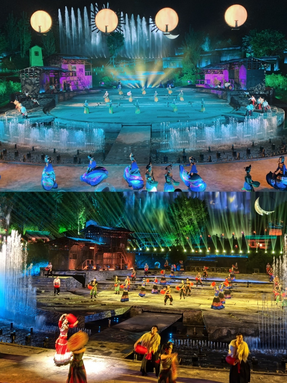 The must-see National Day live fire show in Xichang, "A Re Niu," is breathtaking