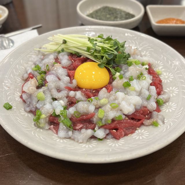 【韓国ソウル・広蔵市場】ミシュランガイドに6年連続掲載「プチョンユッケ本店」