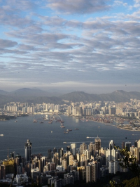 香港太平山 西高山日落