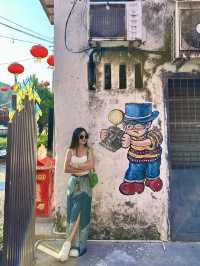 Lovely walk through Penang Street Art