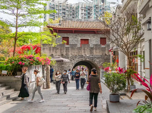 南頭古城的城牆和舊街道