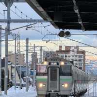 被白雪覆蓋嘅北海道景色自帶filter
