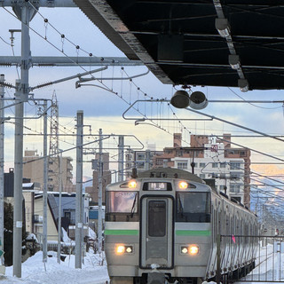被白雪覆蓋嘅北海道景色自帶filter