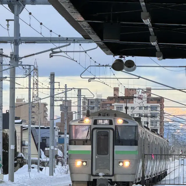 被白雪覆蓋嘅北海道景色自帶filter