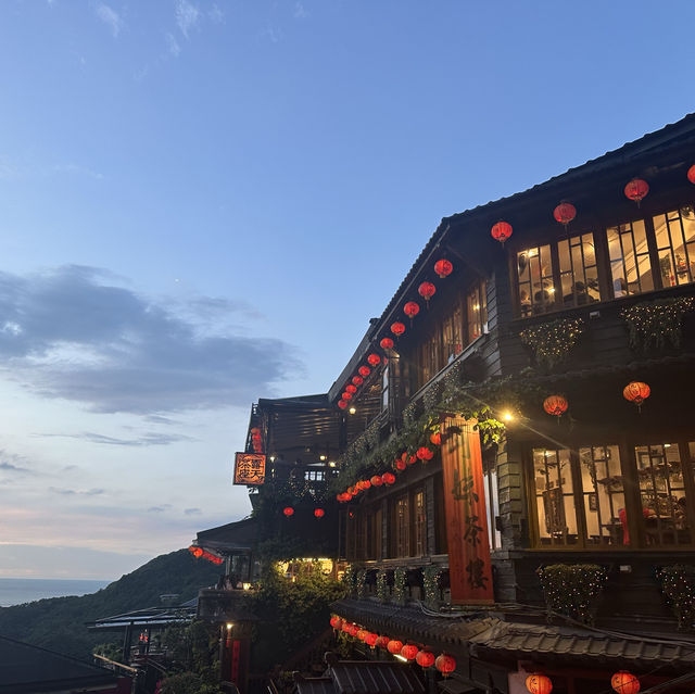 【台灣九份】燈籠夜景，適合黃昏時分的浪漫之旅