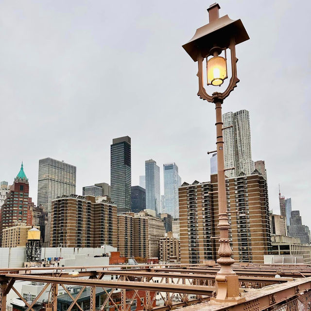 City Skyline Serenade: Brooklyn Bridge's Timeless Charm