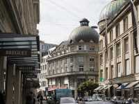 City walk in Zurich Downtown