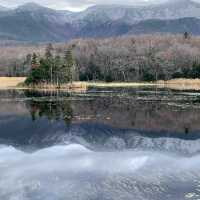 Rewarding sights at Shiretoko Five Lakes morning walk late autumn