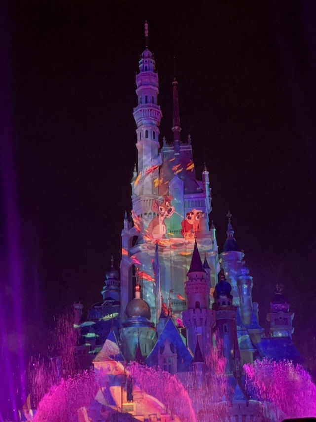 香港ディズニーランド🇭🇰夜空をイルミネーション