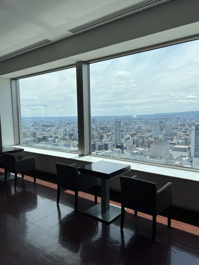 Observation deck with cafe in Sapporo