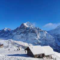 Beautiful snow mountain in Grindelwald