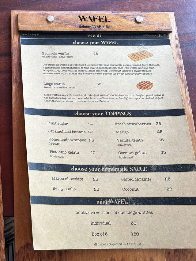 Belgian Waffle Bar in Da Nang