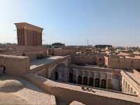 ヤズド旧市街の街並みとYazd art house cafe