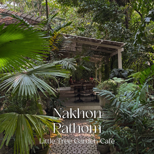 คาเฟ่กลางสวนสุดชิล Vibes สวยดีต่อใจ #นครปฐม ☕️🥐🍃