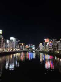 福岡🌸福博相逢橋夜櫻伴中洲夜景🎑