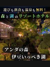 【遊びも飲食も温泉も無料！森と湖のリゾートホテル】アンダの森いっぺき湖