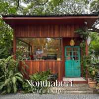 คาเฟ่ในสวนสุดชิล บรรยากาศดีสุดฮีลใจ #นนทบุรี 🥤🍃💚