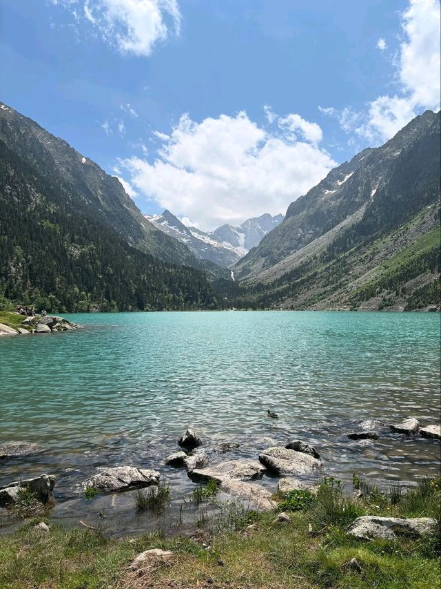 Chillin’ by the Dreamy Blue Waters of Gaube Lake