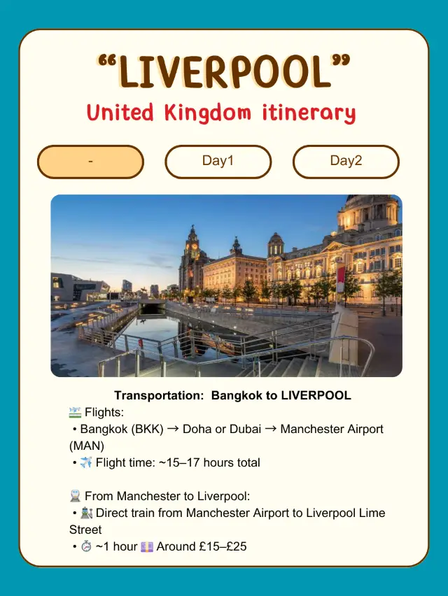 My “Liverpool” travel plan!🇬🇧