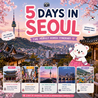 🇰🇷 5 Days in Seoul: The Ultimate City Adventure 🏯🌸✨