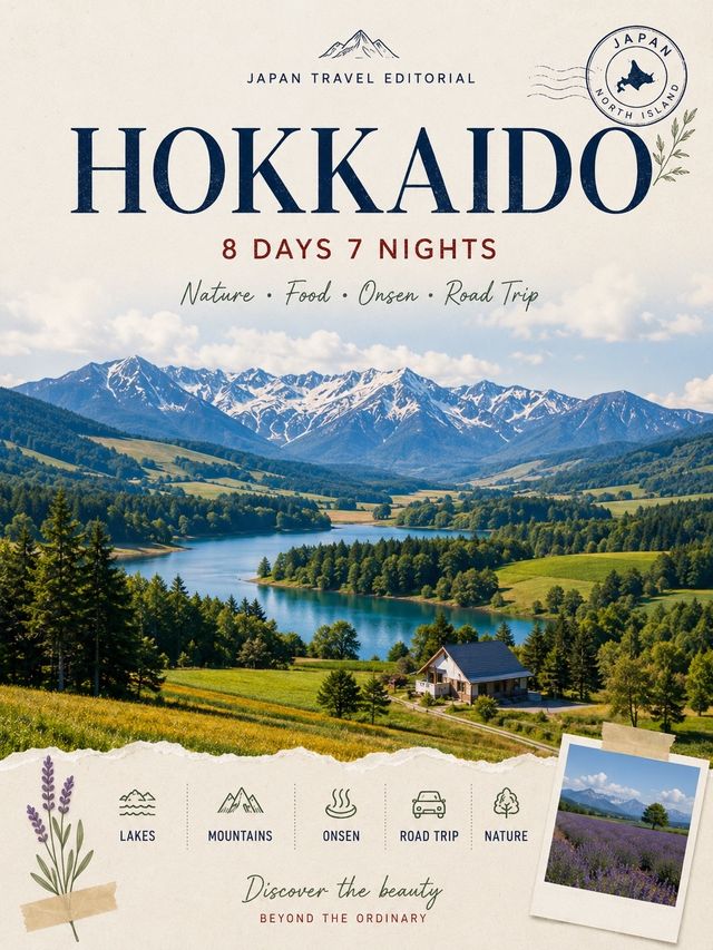 🇯🇵 HOKKAIDO 8 วัน 7 คืนจัดเต็มทั้งเมือง ภูเขา ทะเลสาบ และอาหาร 🍜🏔️