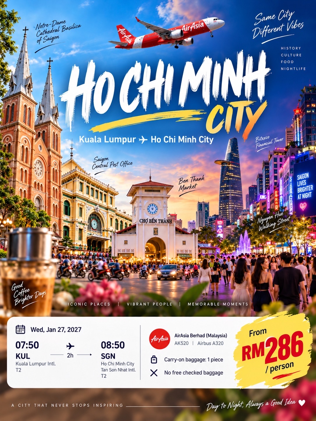 🌇 KOTA HO CHI MINH — DI MANA SETIAP JALAN MEMILIKI KISAHNYA 🇻🇳✨