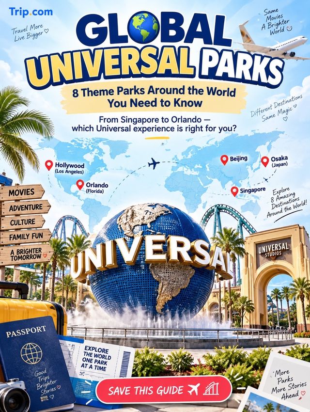 🌎 GLOBAL UNIVERSAL PARKS: 8 Theme Parks Around the World You Need to Know 🎢